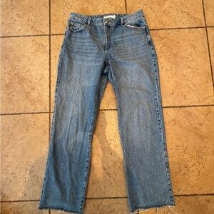 Garage Blue Straight Leg Jeans